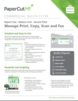 Commercial Flyer Cover, Papercut MF, LSI, Logistical Support, Inc., Xerox, HP, Oregon, Copier, Printer, MFP, Sales, Service, Supplies