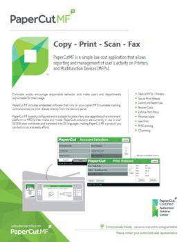 Ecoprintq Cover, Papercut MF, LSI, Logistical Support, Inc., Xerox, HP, Oregon, Copier, Printer, MFP, Sales, Service, Supplies